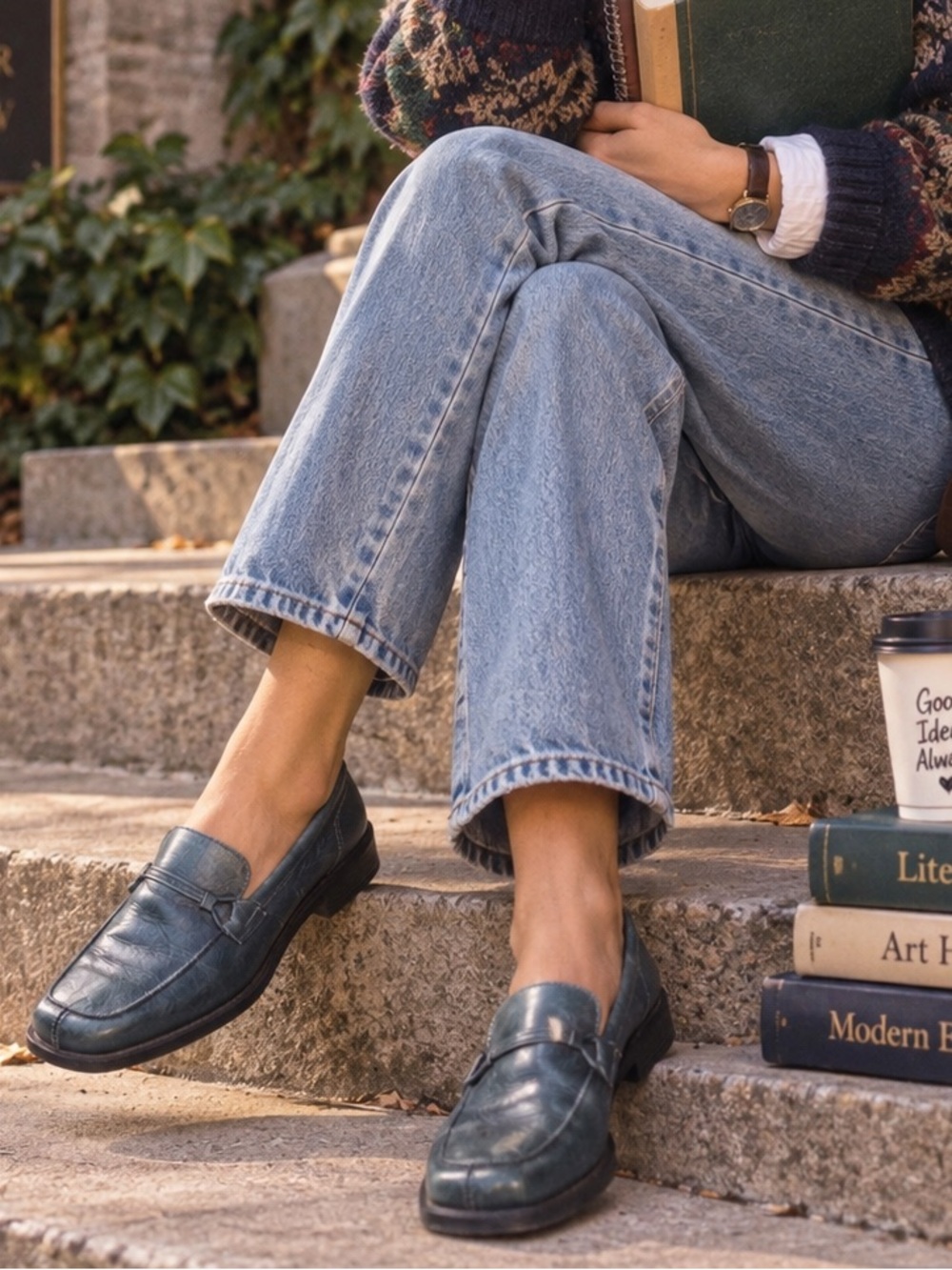 Naturalizer Women's Dark Blue Low Block Heel Pumps